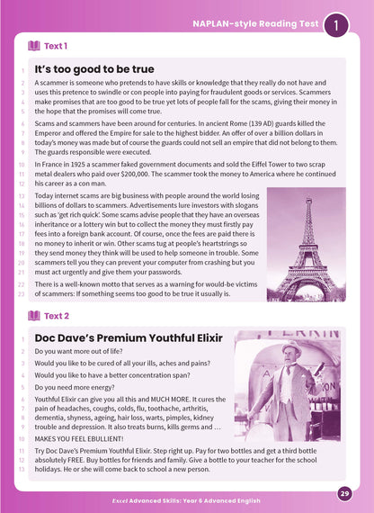 Excel Advanced Skills - Advanced English Year 6