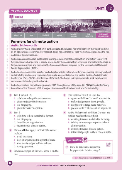 Excel Advanced Skills - Advanced English Year 6