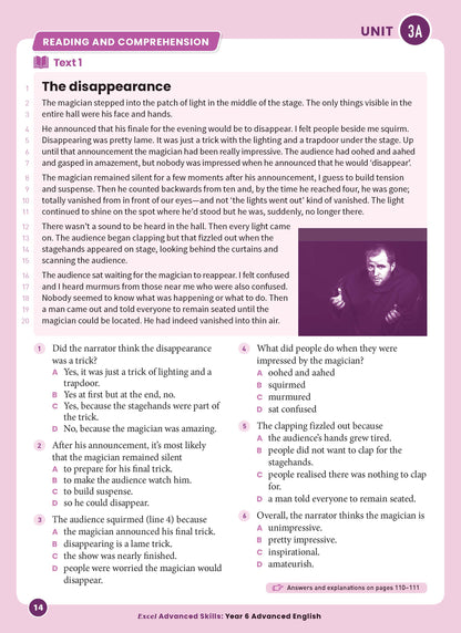 Excel Advanced Skills - Advanced English Year 6