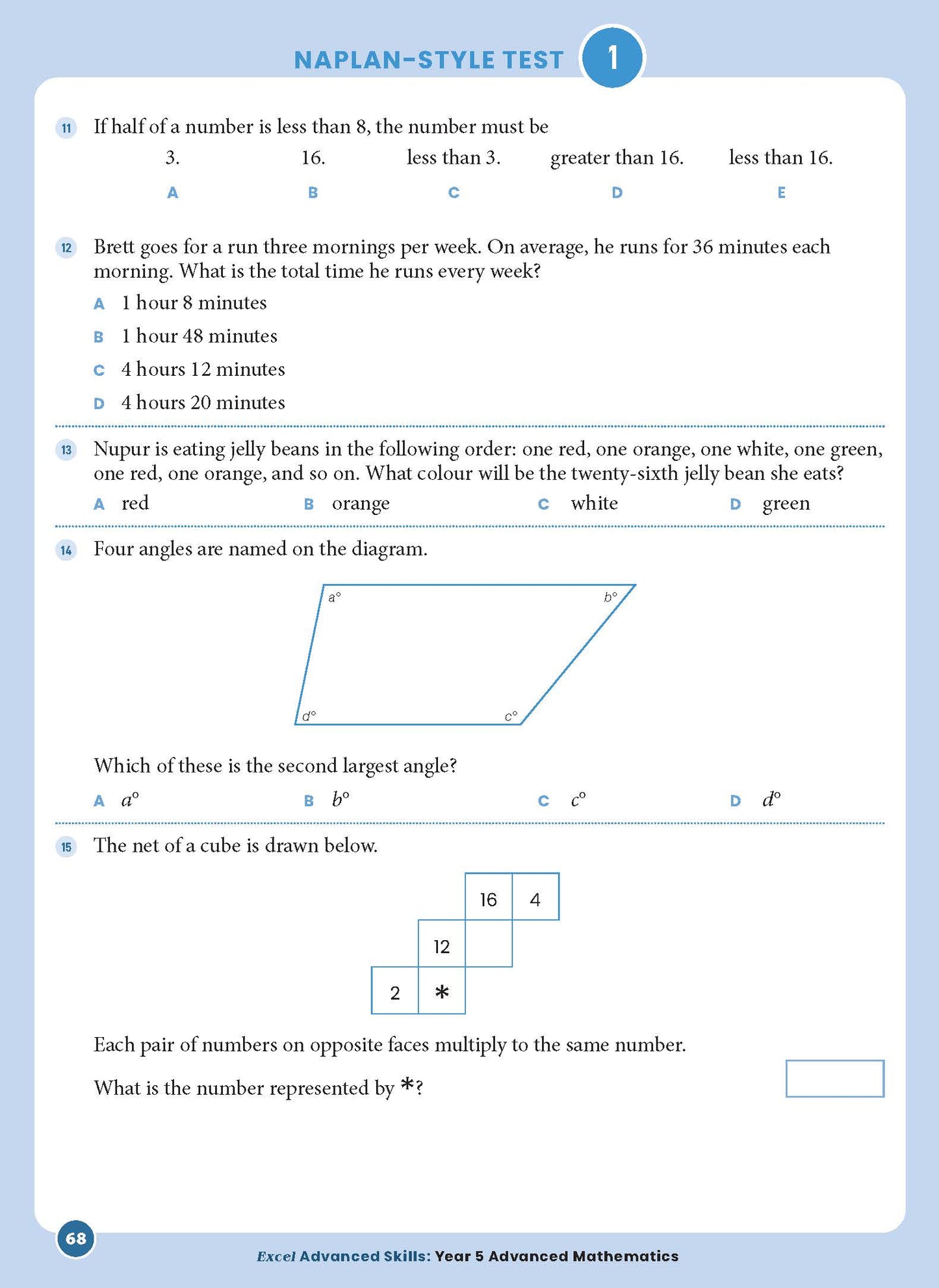Excel Advanced Skills - Advanced Mathematics Year 5