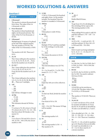 Excel Advanced Skills - Advanced Mathematics Year 5
