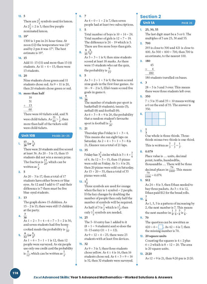 Excel Advanced Skills - Advanced Mathematics Year 5
