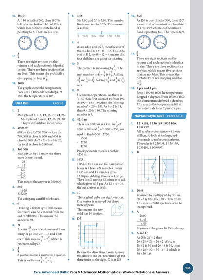 Excel Advanced Skills - Advanced Mathematics Year 5