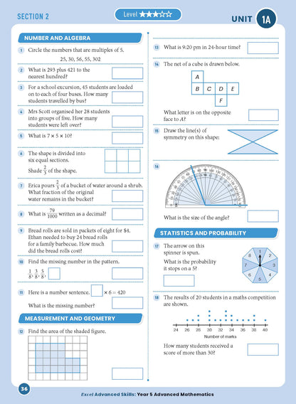 Excel Advanced Skills - Advanced Mathematics Year 5