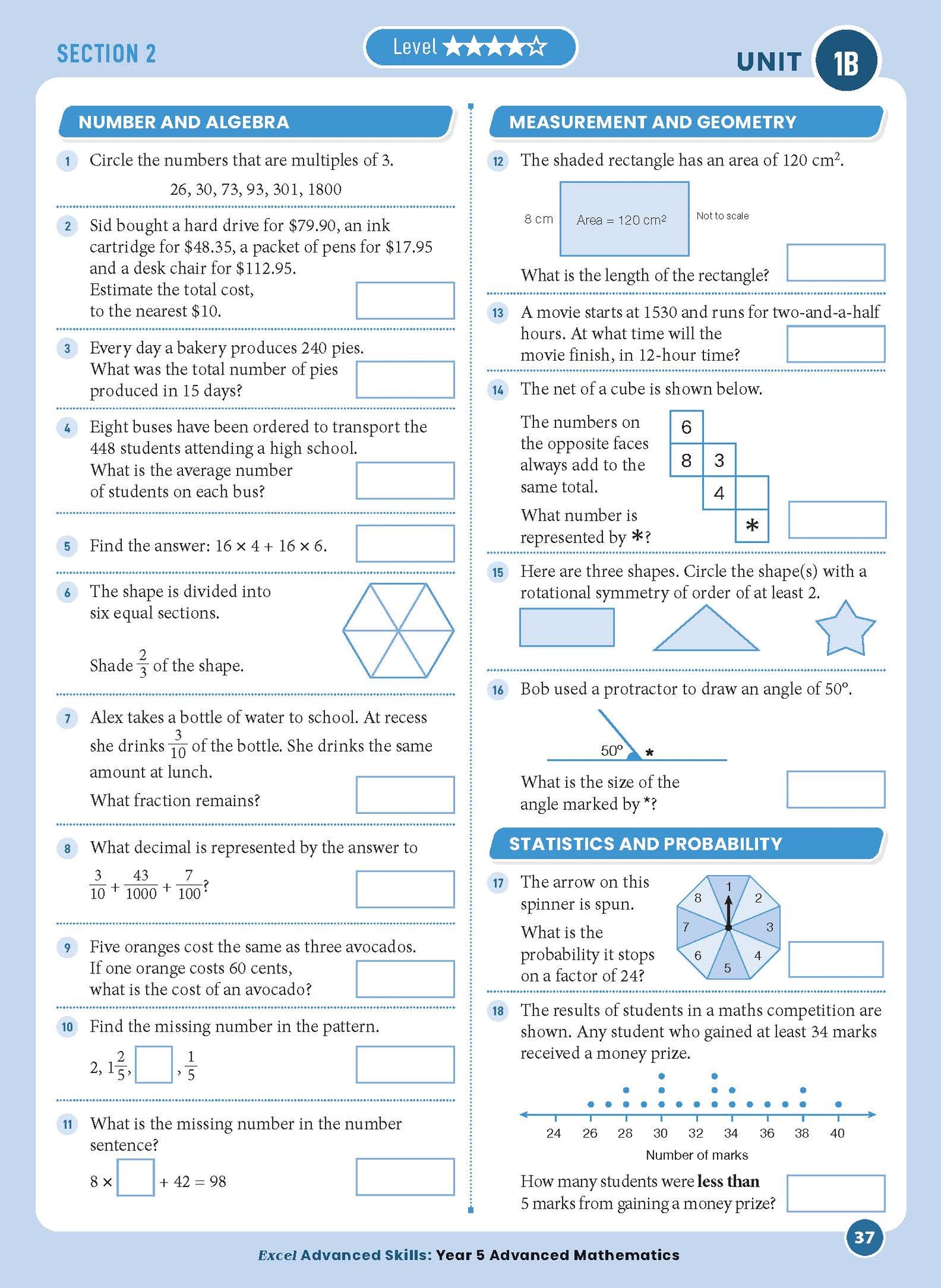 Excel Advanced Skills - Advanced Mathematics Year 5