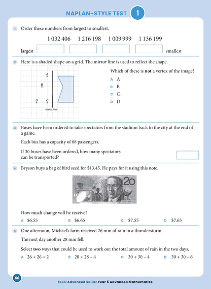 Excel Advanced Skills - Advanced Mathematics Year 5