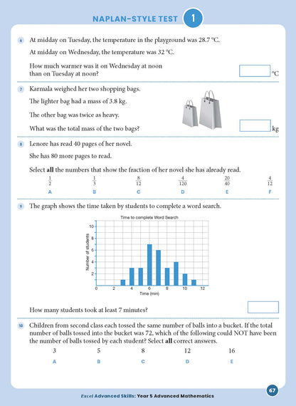 Excel Advanced Skills - Advanced Mathematics Year 5