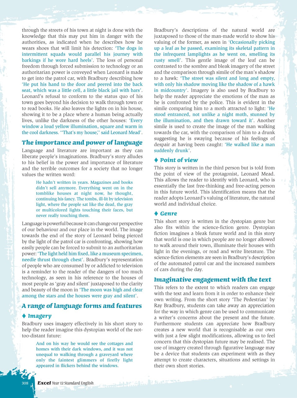 Excel HSC Year 12 Standard English Study Guide