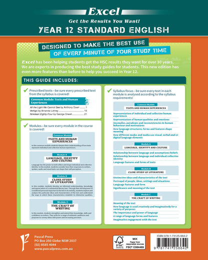 Excel HSC Year 12 Standard English Study Guide