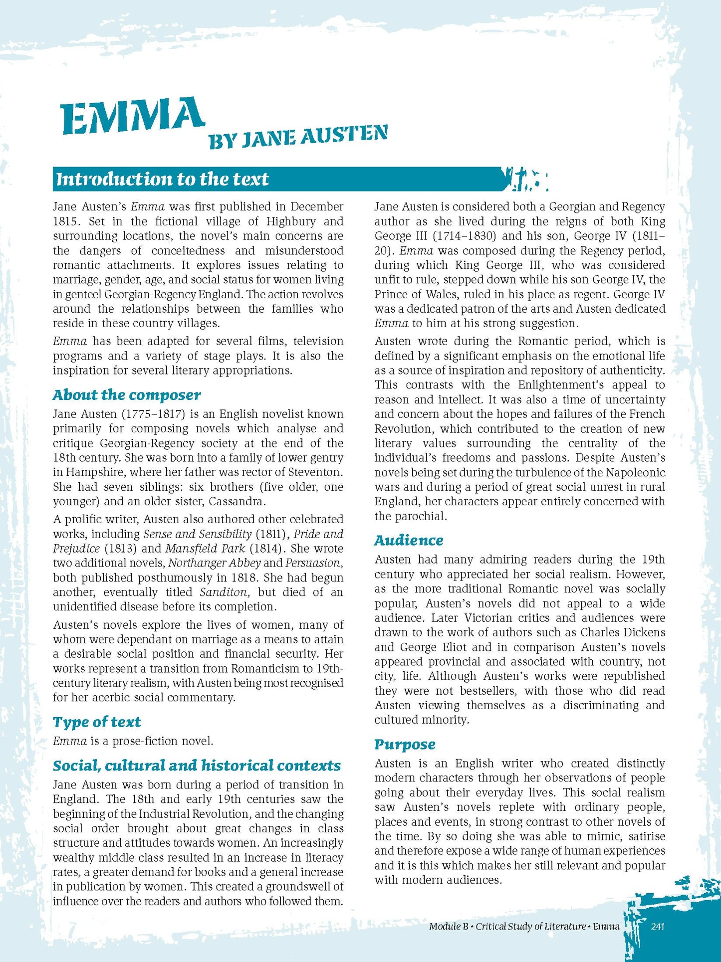 Excel HSC Year 12 Advanced English Study Guide