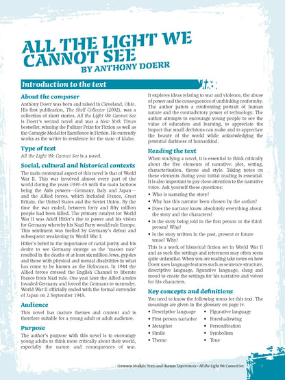 Excel HSC Year 12 Advanced English Study Guide