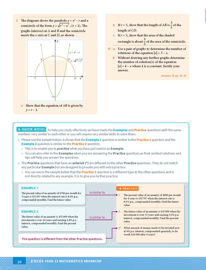 Excel HSC Year 12 Mathematics Advanced