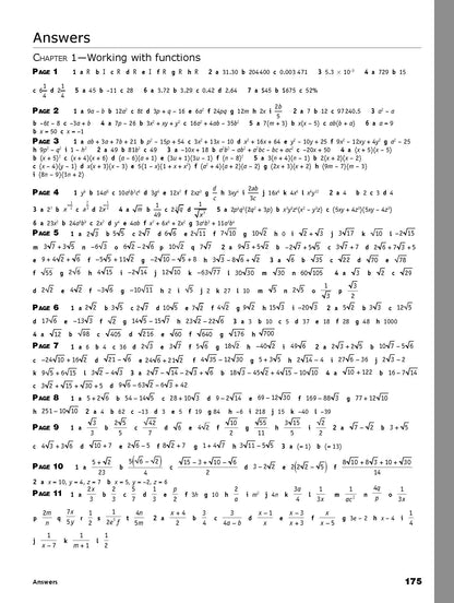 Excel Essential Skills HSC Year 11 Mathematics Advanced Revision & Exam Workbook