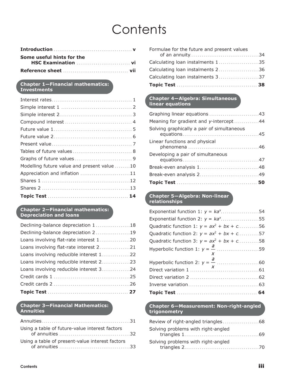 Excel HSC Year 12 Mathematics Standard 2 Book Pack