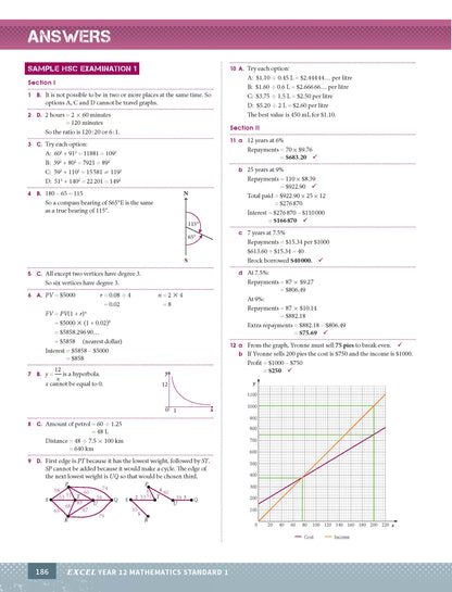 Excel HSC Year 12 Mathematics Standard 1 Study Guide