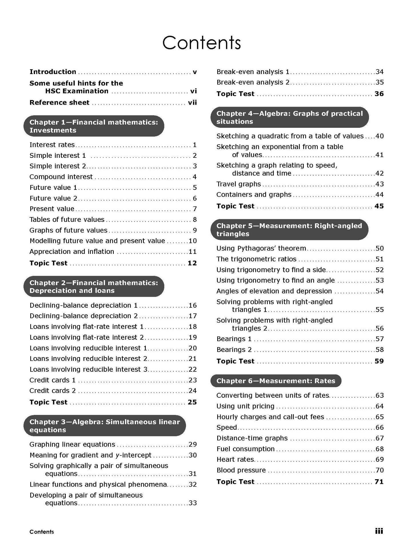 Excel HSC Year 12 Mathematics Standard 1 Book Pack