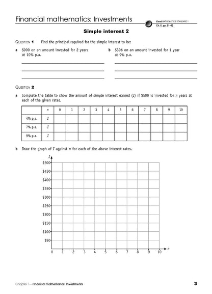 Excel Essential Skills HSC Year 12 Mathematics Standard 1 Revision & Exam Workbook
