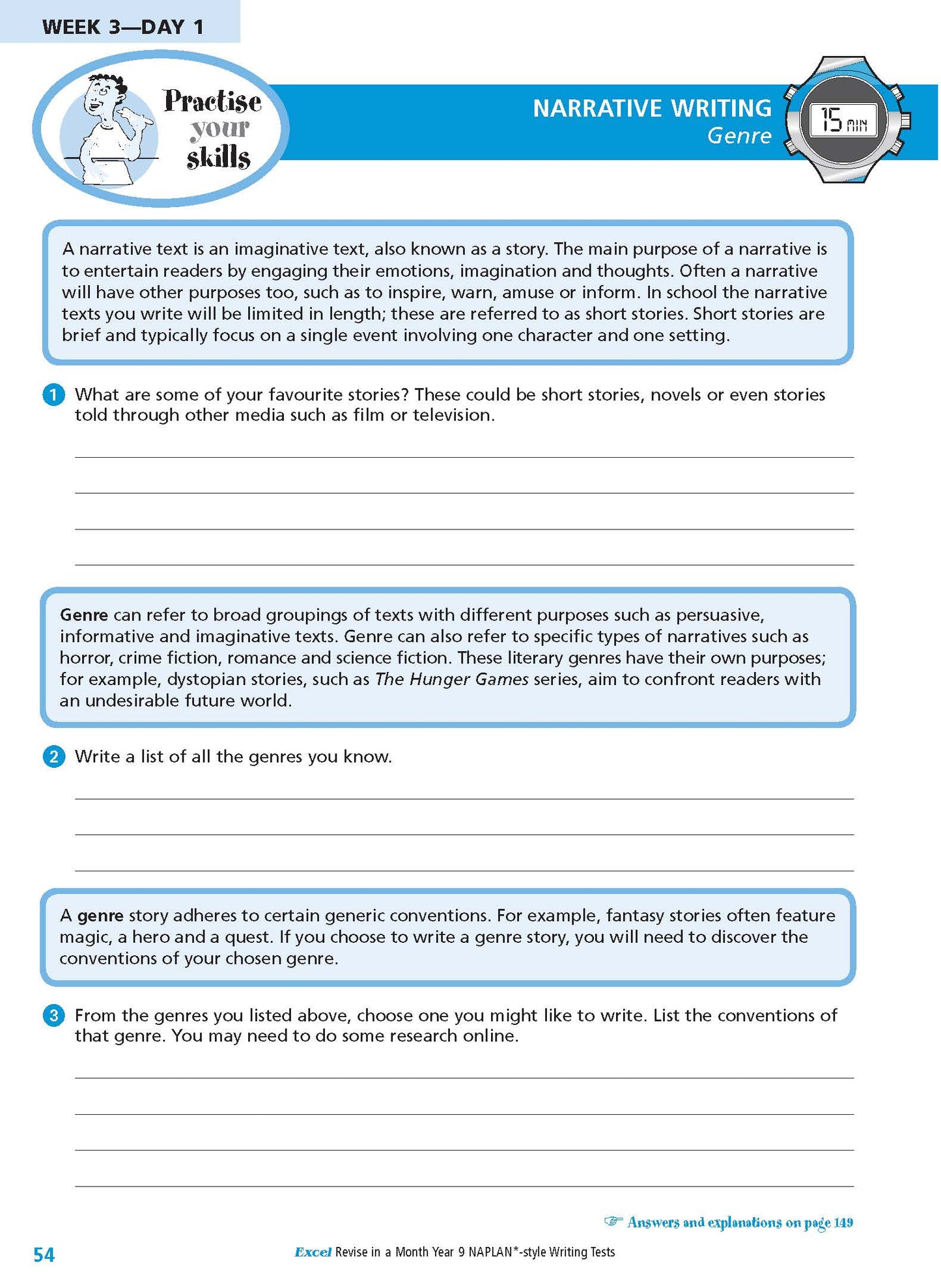 Excel Revise in a Month Year 9 NAPLAN*-style Writing Tests