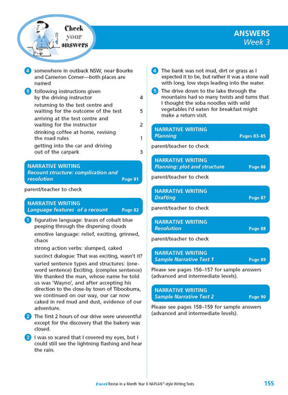 Excel Revise in a Month Year 9 NAPLAN*-style Writing Tests