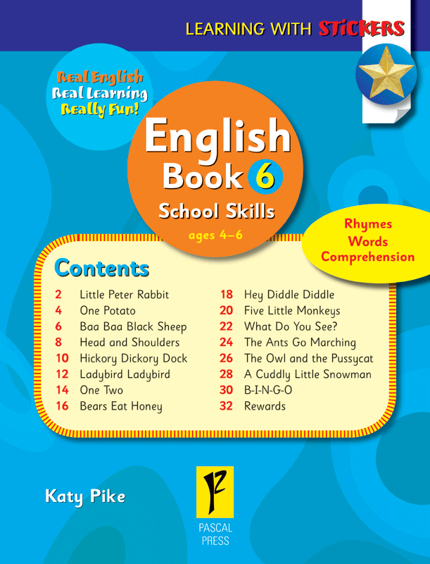 Excel Learning with Stickers - English Book 6 First Rhymes