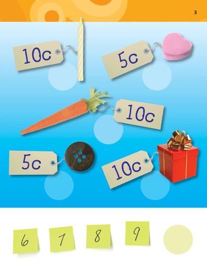 Excel Learning With Stickers - Maths Book 6 First Money