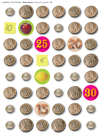 Excel Learning With Stickers - Maths Book 6 First Money
