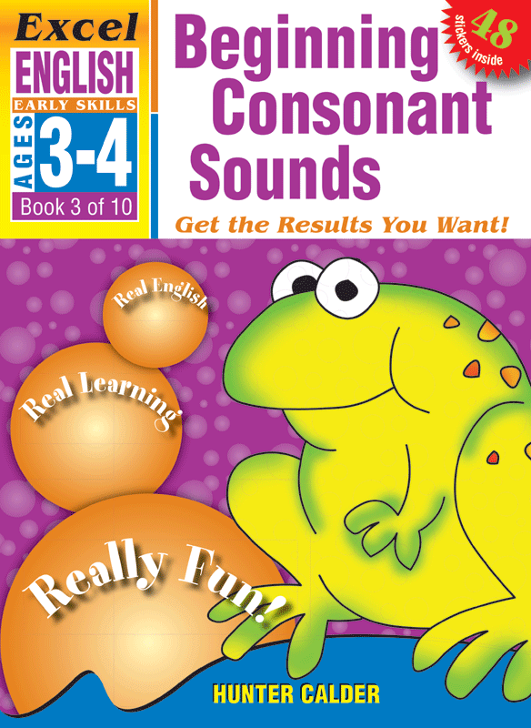 Excel Early Skills - English Book 3 Beginning Consonant Sounds
