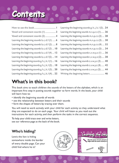 Excel Early Skills - English Book 3 Beginning Consonant Sounds