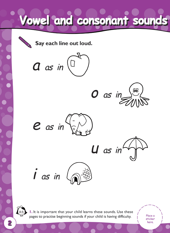 Excel Early Skills - English Book 3 Beginning Consonant Sounds