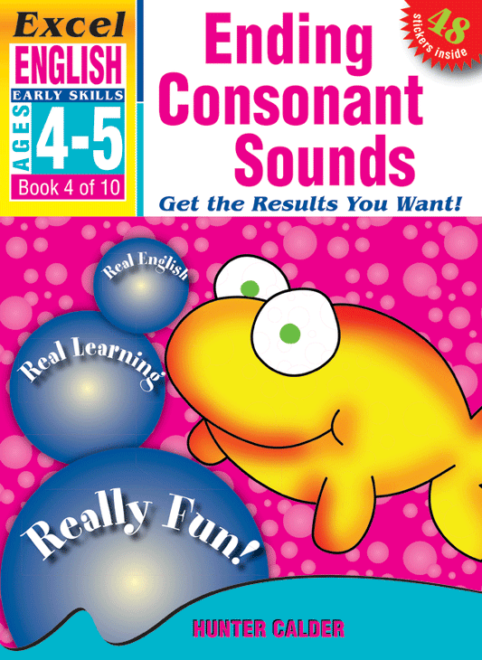 Excel Early Skills - English Book 4 Ending Consonant Sounds