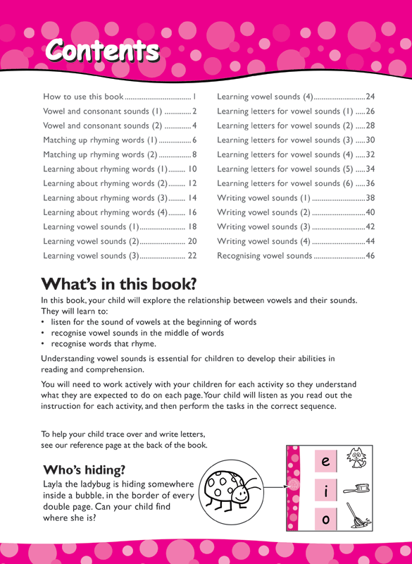 Excel Early Skills - English Book 5 Vowel Sounds
