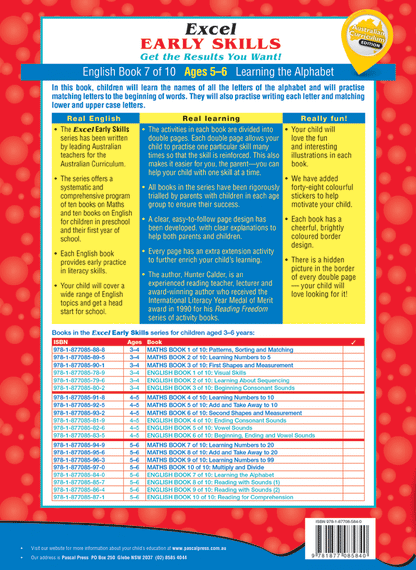 Excel Early Skills - English Book 7 Learning The Alphabet