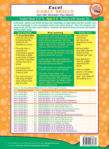Excel Early Skills - English Book 9 Reading With Sounds 2