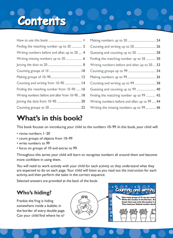 Excel Early Skills - Maths Book 9 Learning Numbers To 99