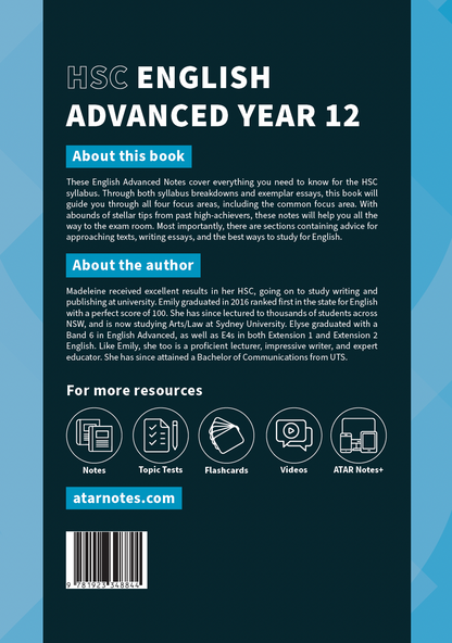 ATAR Notes HSC Year 12 English Advanced Complete Course Notes (2026-2029)