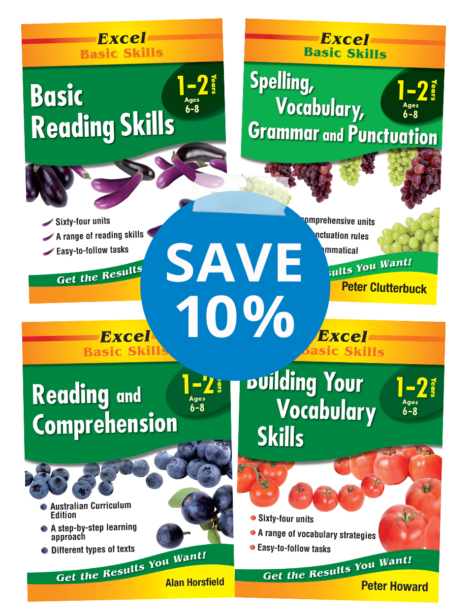 Excel Basic Skills English Book Pack Years 1-2