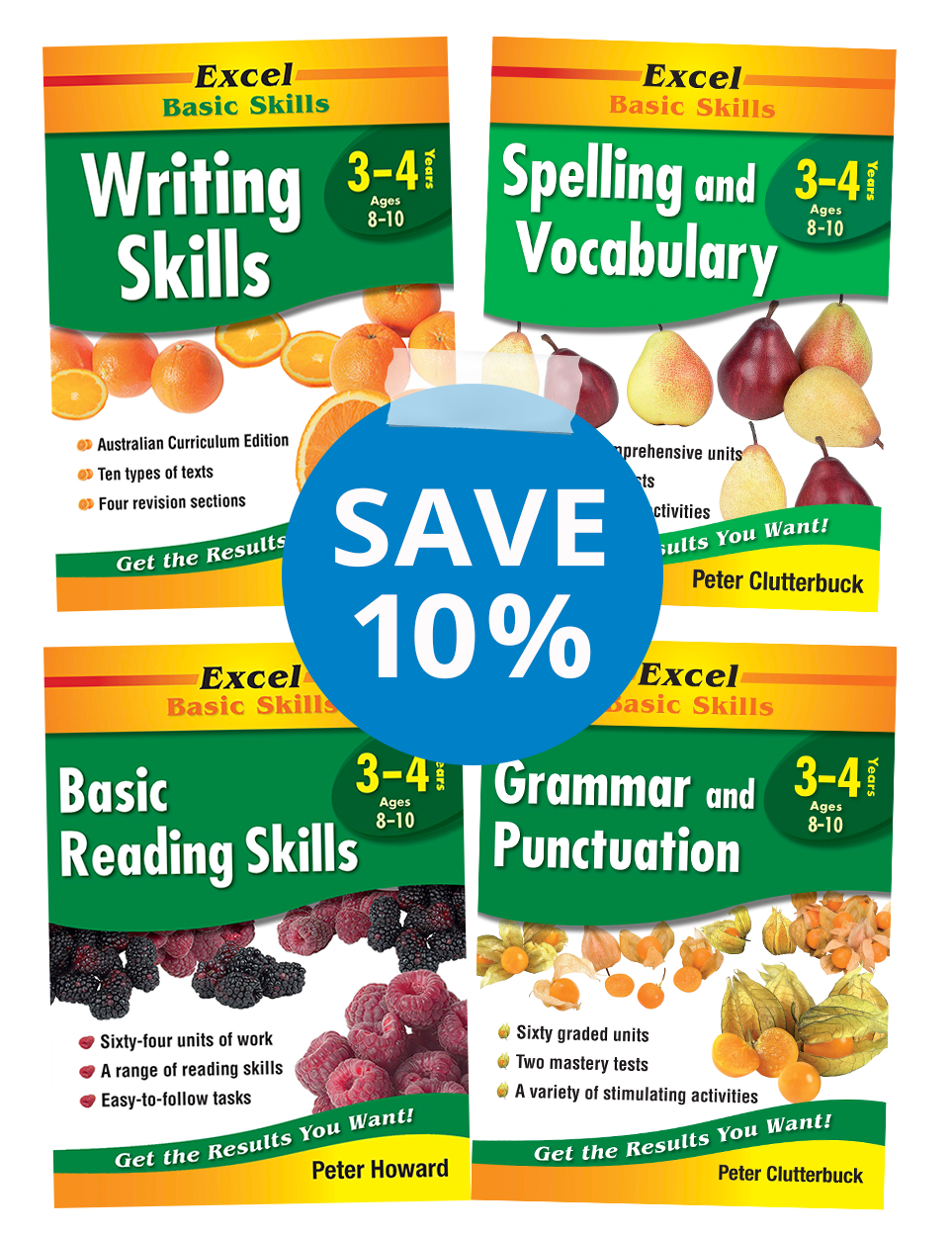 Excel Basic Skills English Book Pack Years 3-4