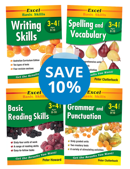 Excel Basic Skills English Book Pack Years 3-4