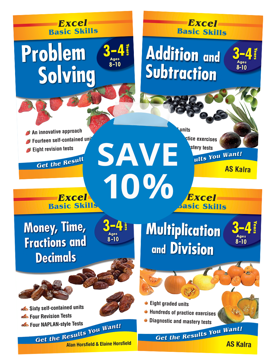 Excel Basic Skills Mathematics Book Pack Year 3-4