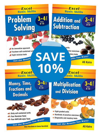 Excel Basic Skills Mathematics Book Pack Year 3-4