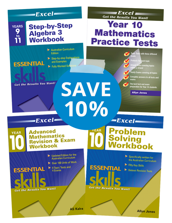Excel Math Examples Books Excel Maths Book Pack Year 10