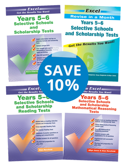 Excel Selective Schools and Scholarship Book Pack Years 5-6