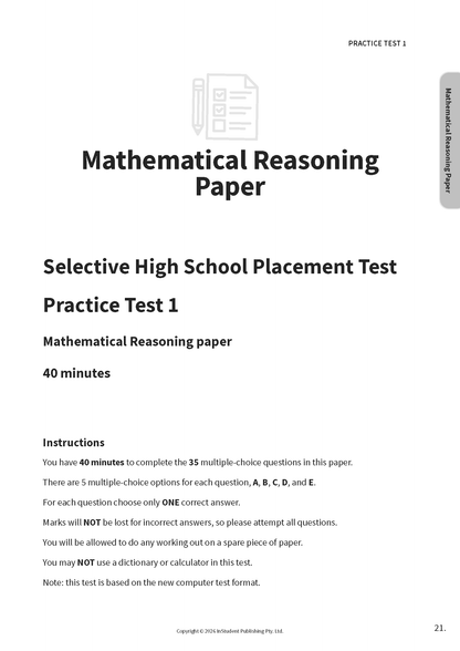 ATAR Notes NSW Selective Schools Practice Tests: Year 7 Entry (2026-2028)