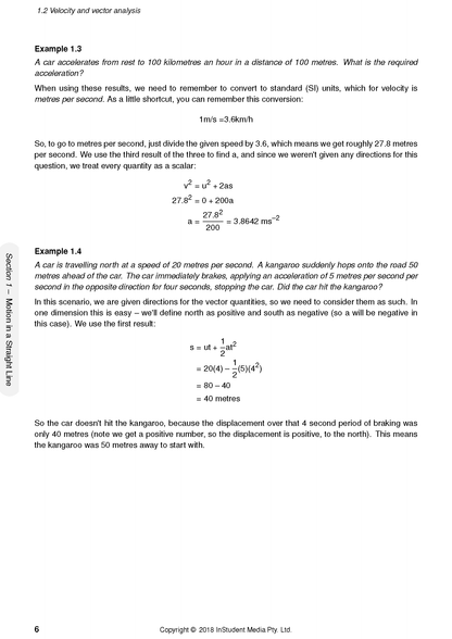 HSC Year 11 Physics Complete Course Notes by ATAR Notes, displaying a white page with physics examples and calculations.