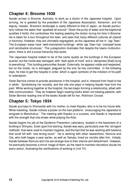 Text Guide: After Darkness by Christine Piper, a page featuring Chapter 4 and 5 content in black text on white.