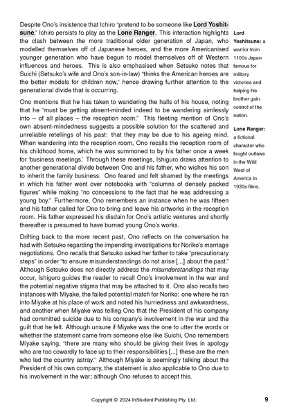 Text guide page from InStudent Publishing Pty. Ltd. with black text, margin definitions, and page number 9.