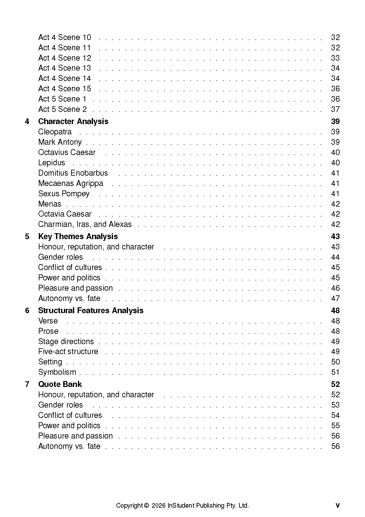 ATAR Notes Text Guide: Antony and Cleopatra by William Shakespeare