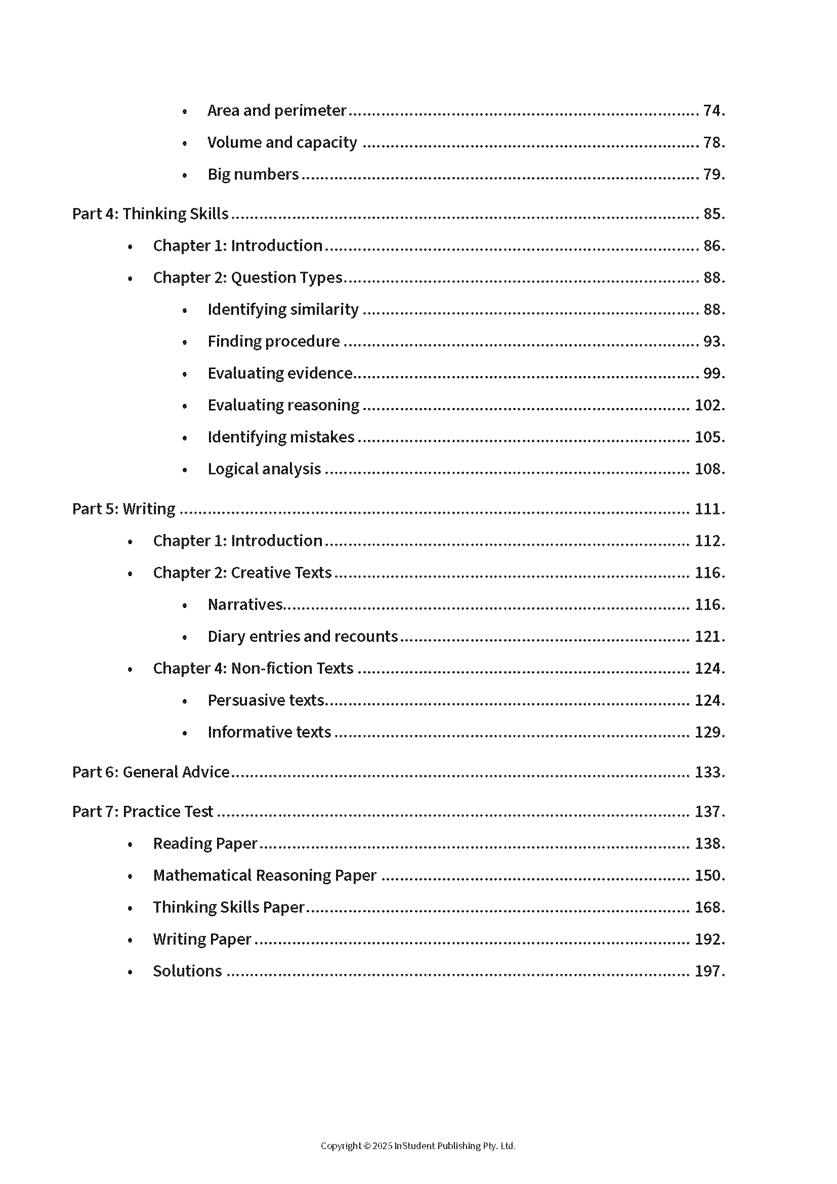 Course notes book by ATAR Notes with a white page displaying a detailed table of contents.