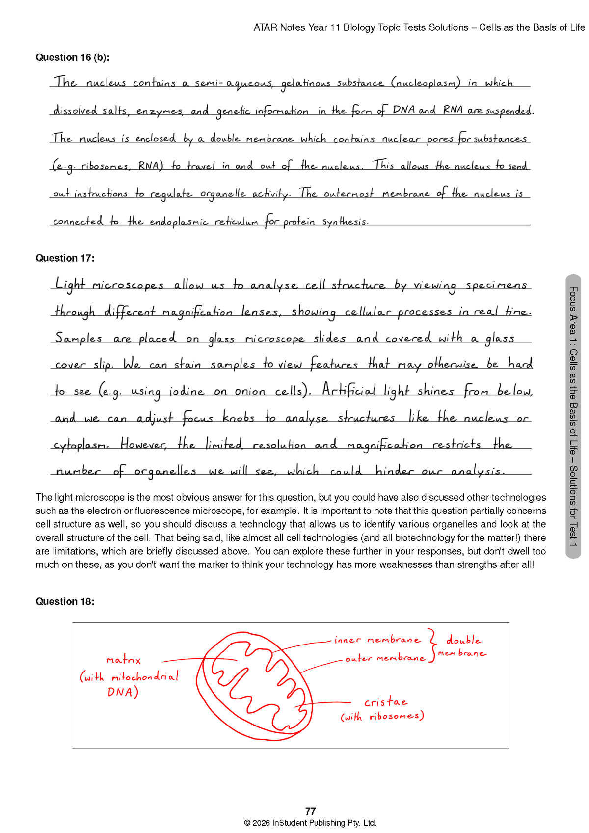 ATAR Notes HSC Year 11 Biology Topic Tests (2027-2029)
