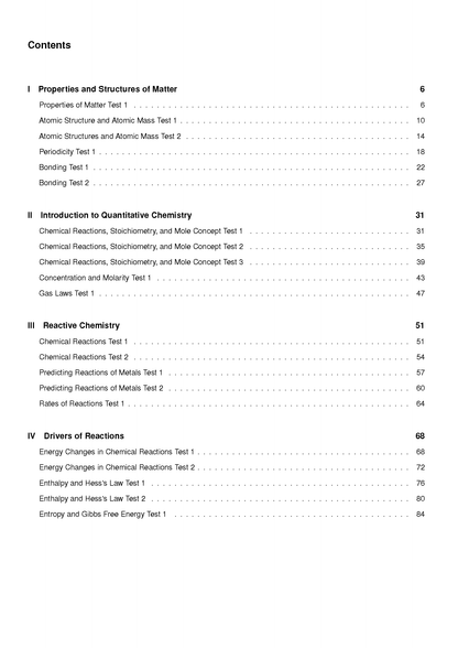 ATAR Notes HSC Year 11 Chemistry Topic Tests (2026-2027)